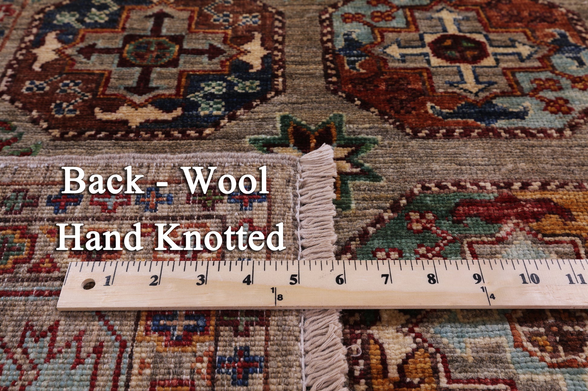 Turkmen Ersari Hand Knotted Wool Rug - 5' 0" X 6' 6" - Golden Nile