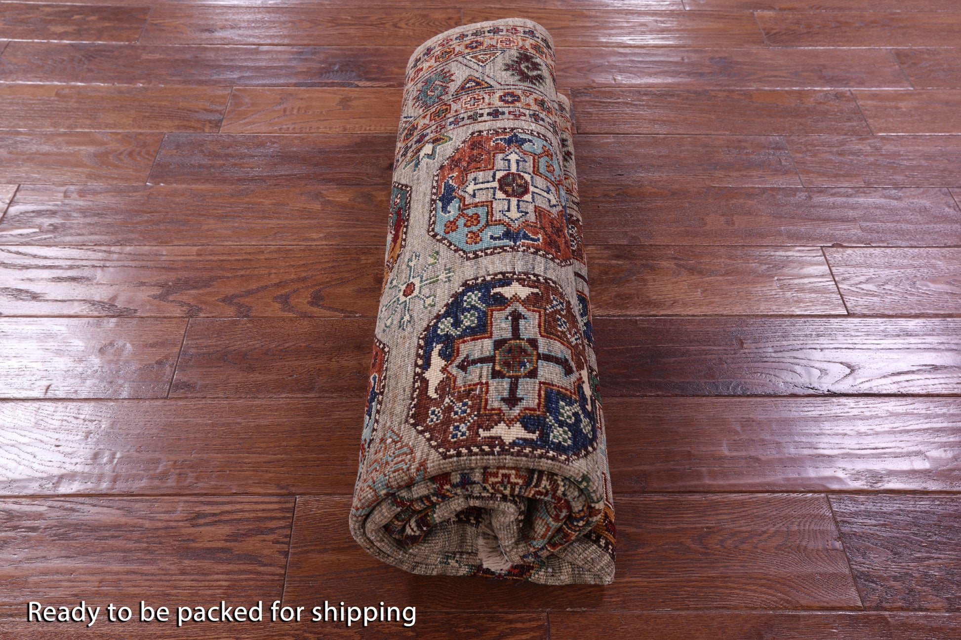 Turkmen Ersari Hand Knotted Wool Rug - 5' 0" X 6' 6" - Golden Nile