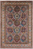 Turkmen Ersari Hand Knotted Wool Rug - 5' 7" X 8' 1" - Golden Nile