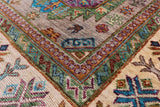 Turkmen Ersari Hand Knotted Wool Rug - 5' 7" X 8' 1" - Golden Nile