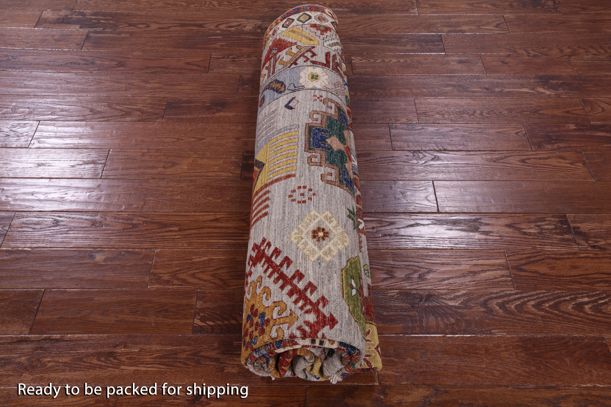 Turkmen Ersari Hand Knotted Wool Rug - 8' 2" X 9' 9" - Golden Nile