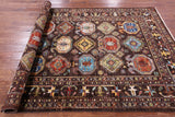Brown Turkmen Ersari Hand Knotted Wool Rug - 5' 7" X 8' 2" - Golden Nile