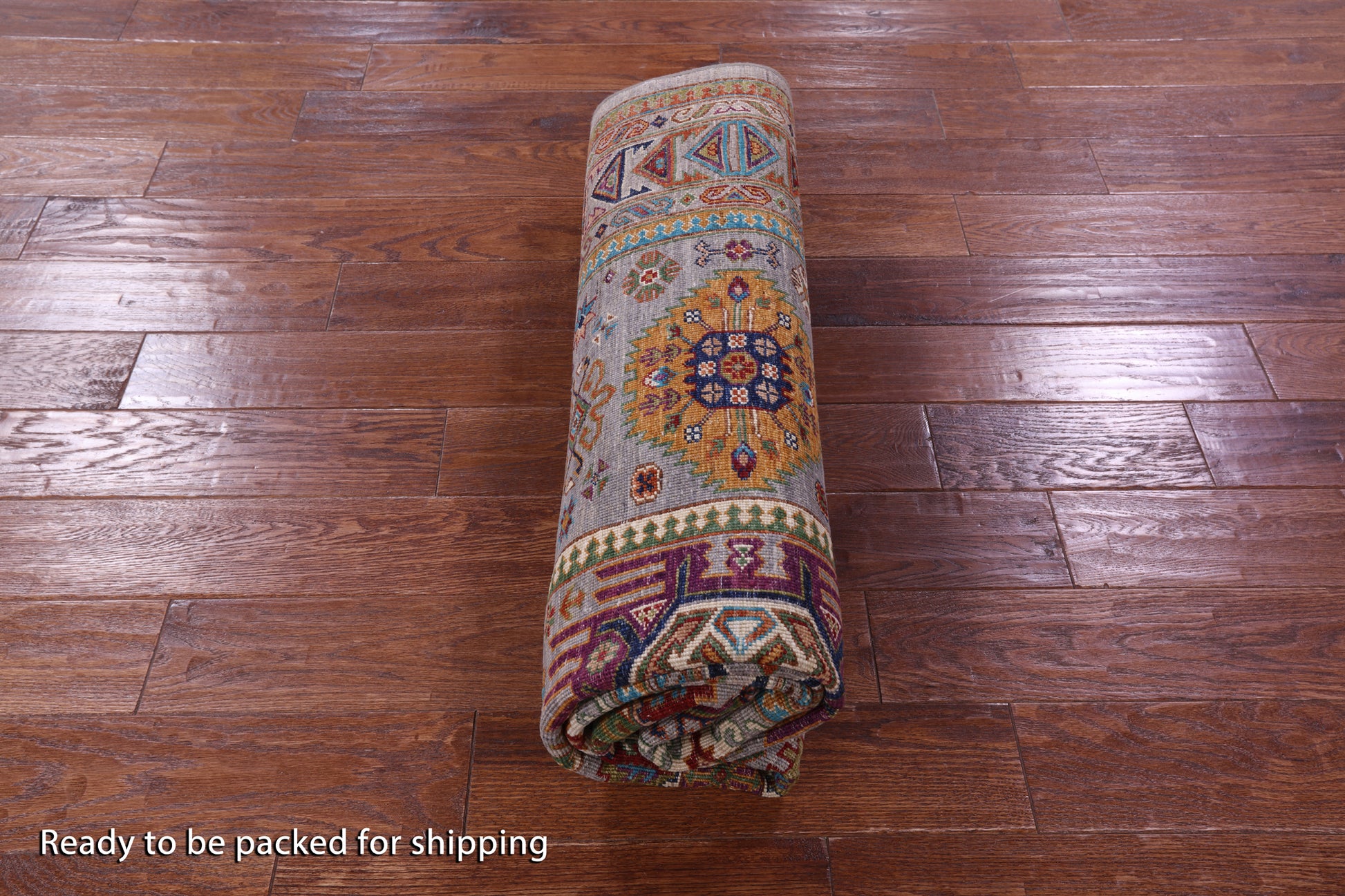Turkmen Ersari Hand Knotted Wool Rug - 5' 7" X 7' 8" - Golden Nile