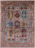Turkmen Ersari Hand Knotted Wool Rug - 5' 7" X 7' 8" - Golden Nile