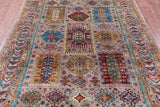 Turkmen Ersari Hand Knotted Wool Rug - 5' 7" X 7' 8" - Golden Nile