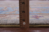 Grey Turkish Oushak Hand Knotted Wool Rug - 9' 1" X 11' 9" - Golden Nile