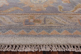 Ivory Turkish Oushak Hand Knotted Wool Area Rug - 8' 7" X 11' 10" - Golden Nile