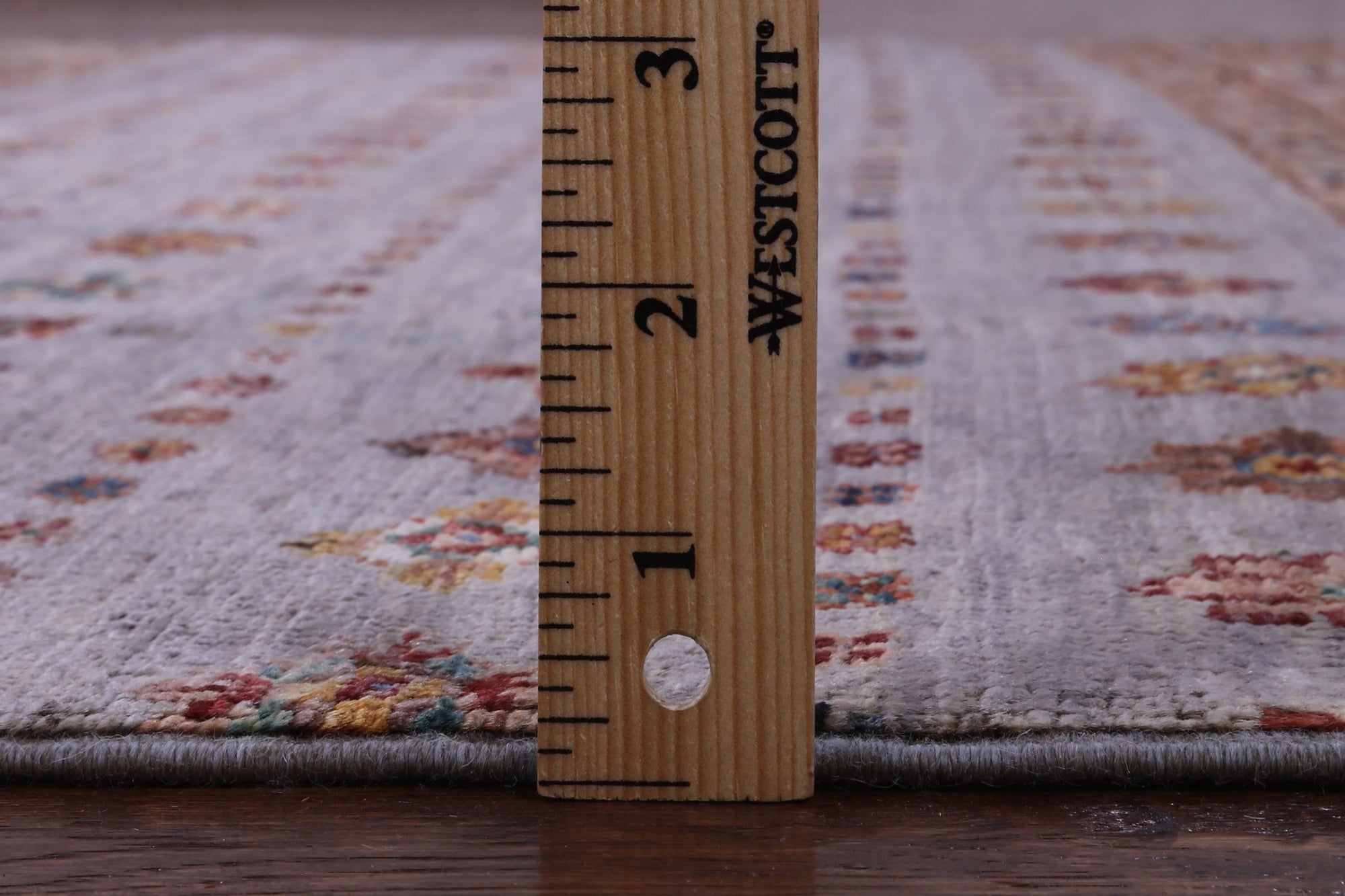 Grey Khorjin Persian Gabbeh Hand Knotted Wool Rug - 5' 7" X 7' 11" - Golden Nile