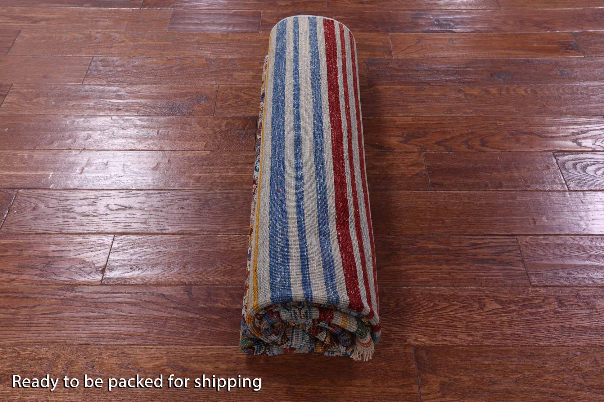 Khorjin Persian Gabbeh Hand Knotted Wool Rug - 5' 8" X 7' 7" - Golden Nile