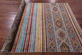 Khorjin Persian Gabbeh Hand Knotted Wool Rug - 5' 8" X 7' 7" - Golden Nile