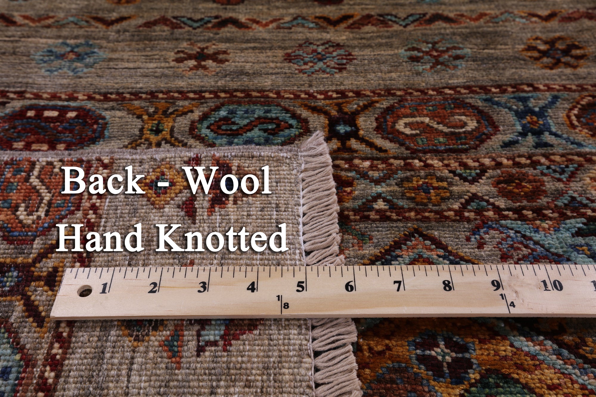 Khorjin Persian Gabbeh Hand Knotted Wool Rug - 5' 9" X 8' 0" - Golden Nile