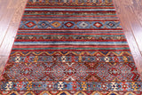 Khorjin Persian Gabbeh Hand Knotted Wool Rug - 3' 11" X 5' 10" - Golden Nile