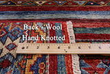 Khorjin Persian Gabbeh Hand Knotted Wool Rug - 3' 11" X 5' 10" - Golden Nile