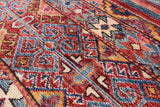 Khorjin Persian Gabbeh Handmade Wool Rug - 4' 0" X 5' 11" - Golden Nile