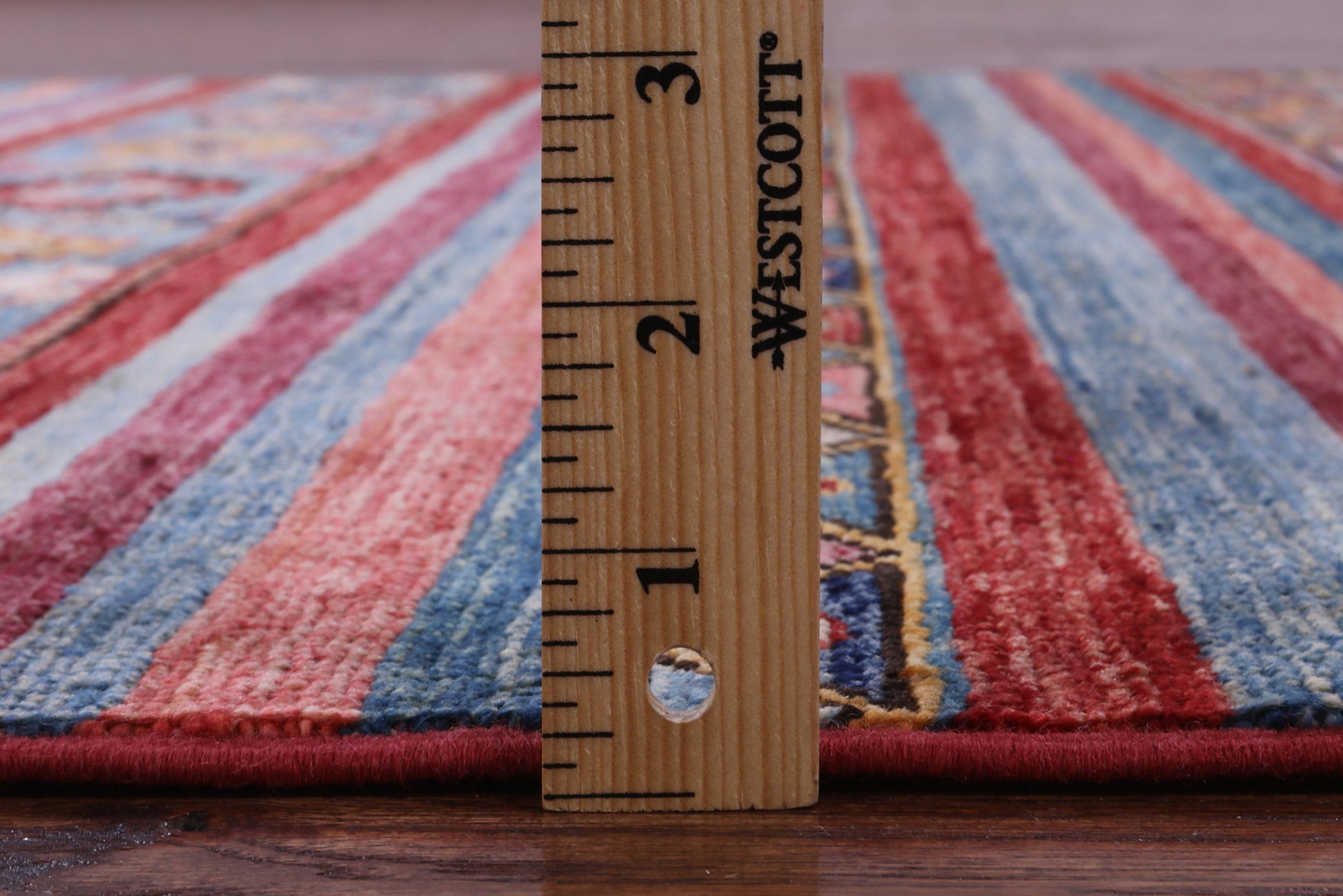 Khorjin Persian Gabbeh Handmade Wool Rug - 4' 0" X 5' 11" - Golden Nile