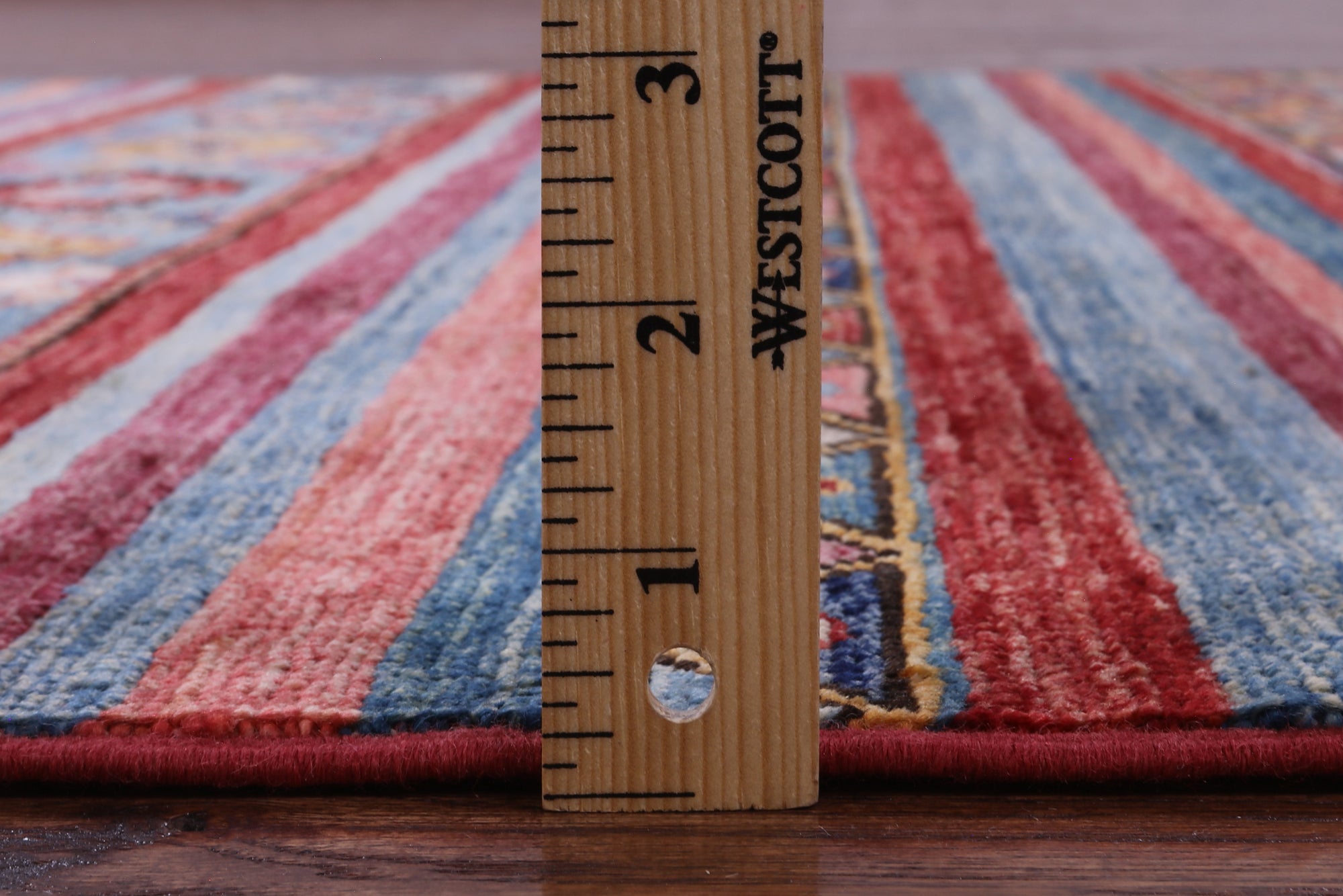 Khorjin Persian Gabbeh Handmade Wool Rug - 4' 0" X 5' 11" - Golden Nile