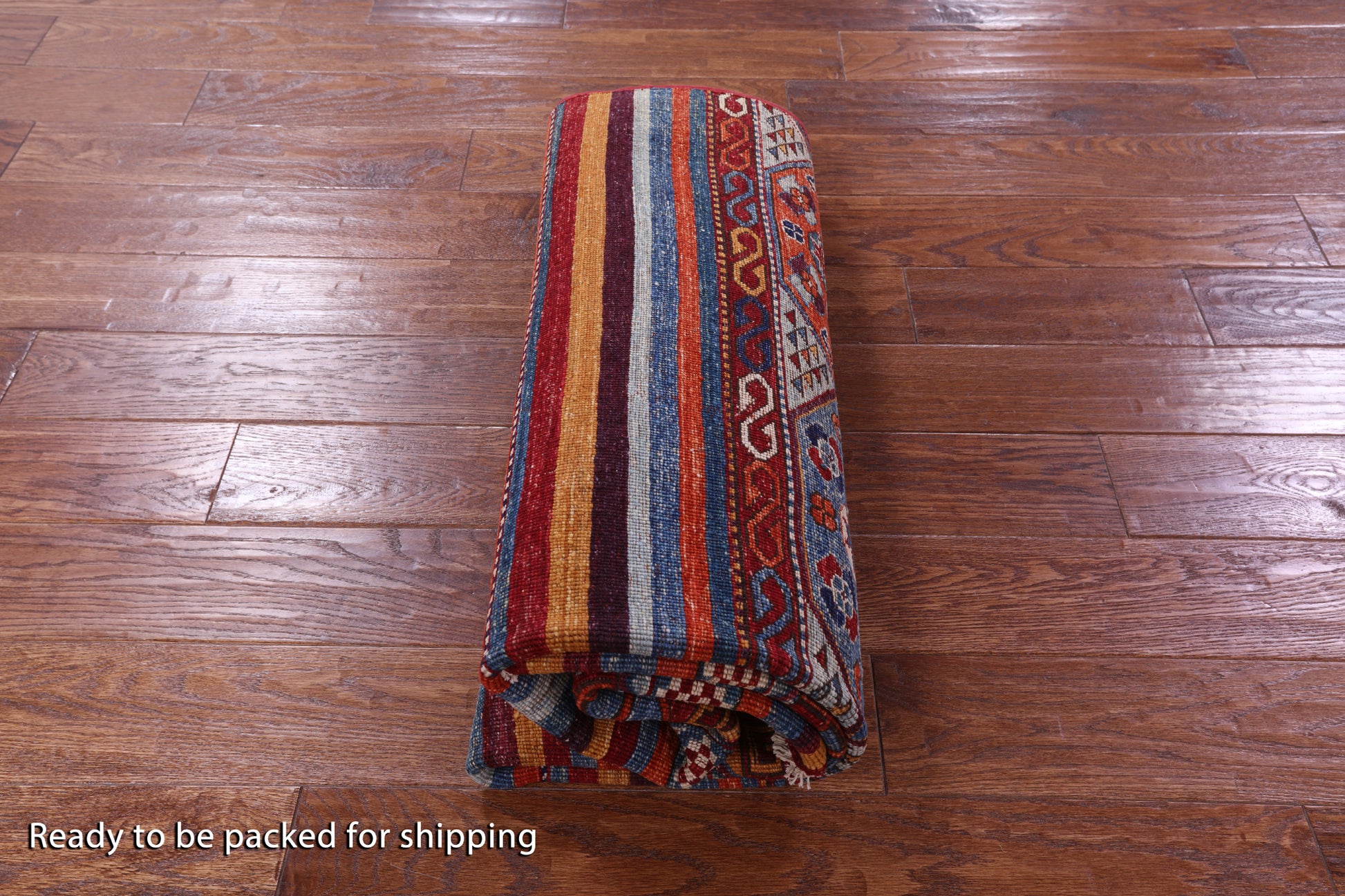 Khorjin Persian Gabbeh Hand Knotted Wool Rug - 5' 0" X 6' 3" - Golden Nile