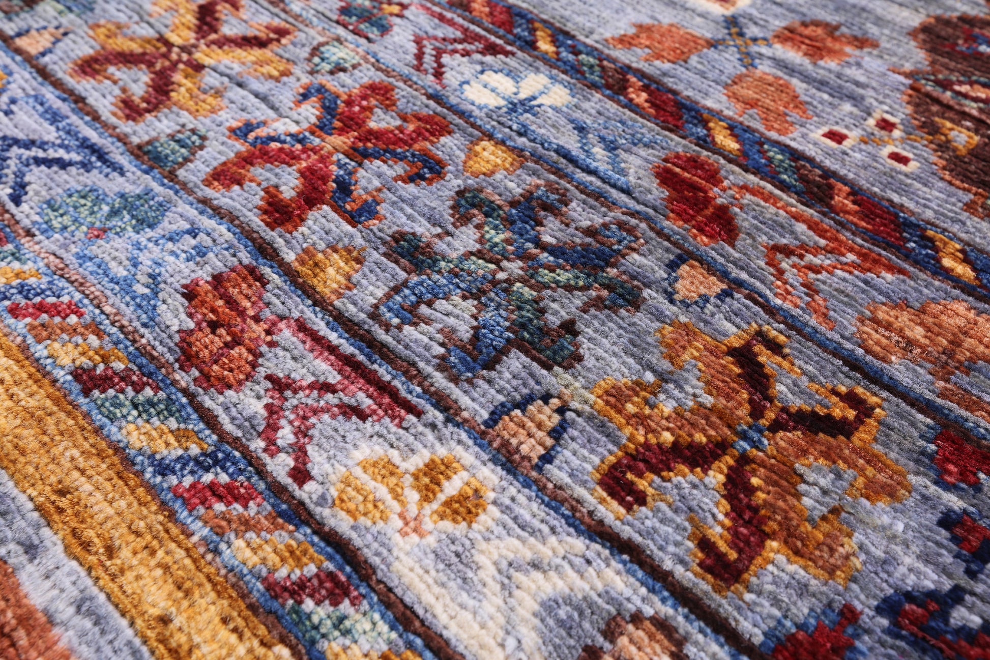Khorjin Persian Gabbeh Hand Knotted Wool Rug - 4' 11" X 6' 9" - Golden Nile