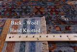 Khorjin Persian Gabbeh Hand Knotted Wool Rug - 4' 11" X 6' 9" - Golden Nile