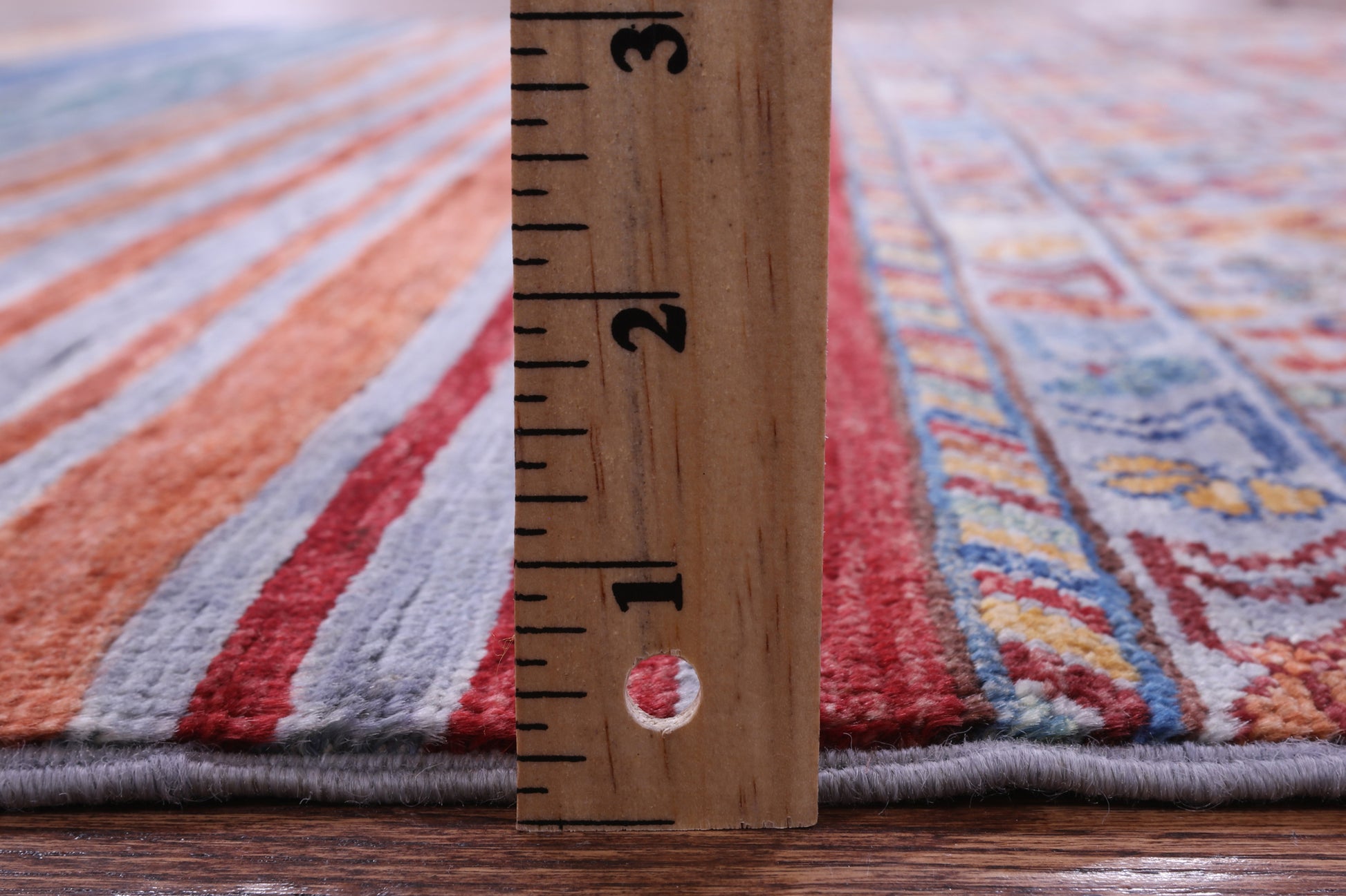 Khorjin Persian Gabbeh Hand Knotted Wool Rug - 4' 11" X 6' 9" - Golden Nile