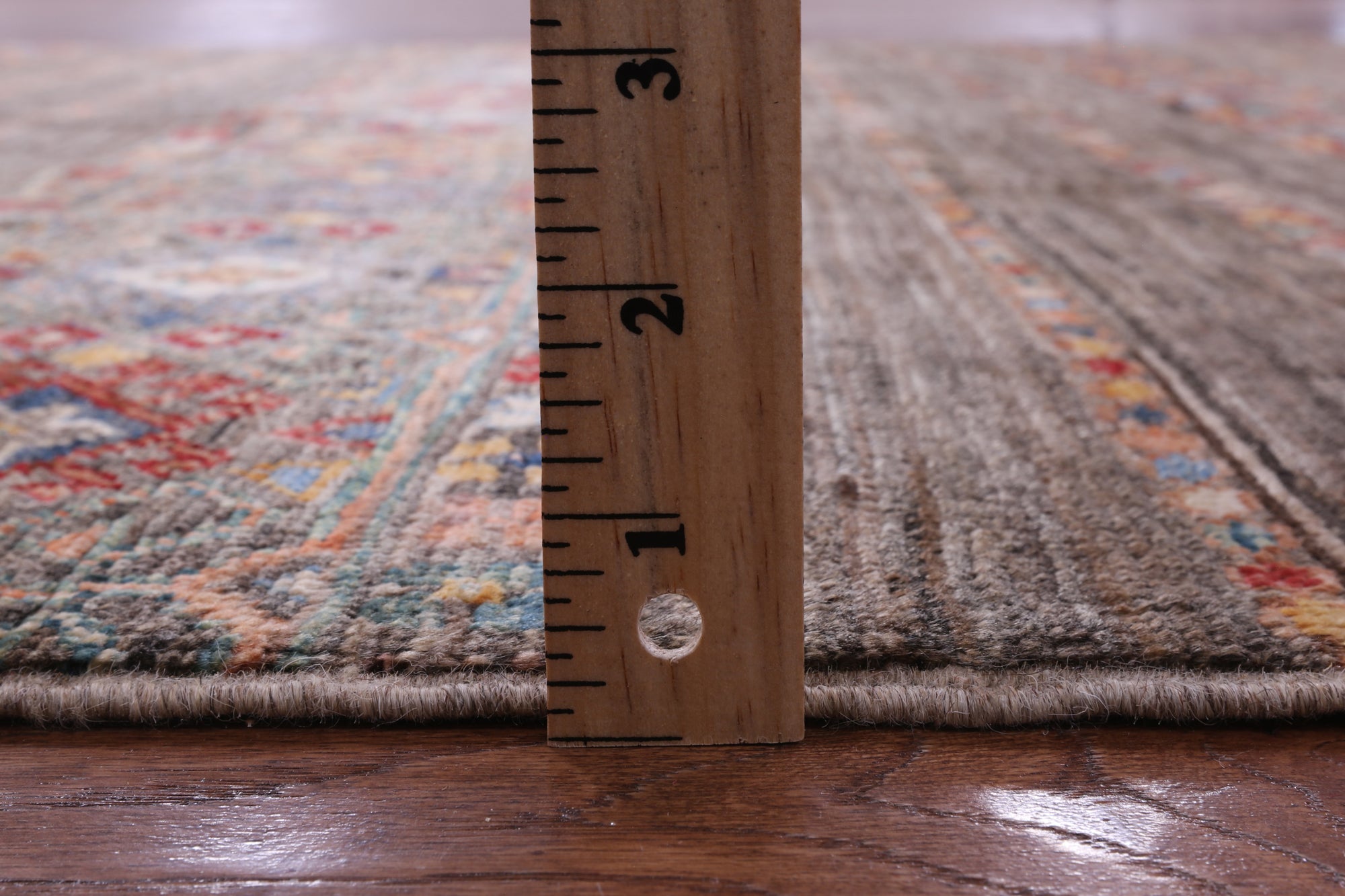 Khorjin Persian Gabbeh Hand Knotted Wool Rug - 4' 11" X 7' 2" - Golden Nile