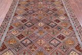 Tribal Persian Gabbeh Hand Knotted Wool Rug - 5' 9" X 8' 1" - Golden Nile