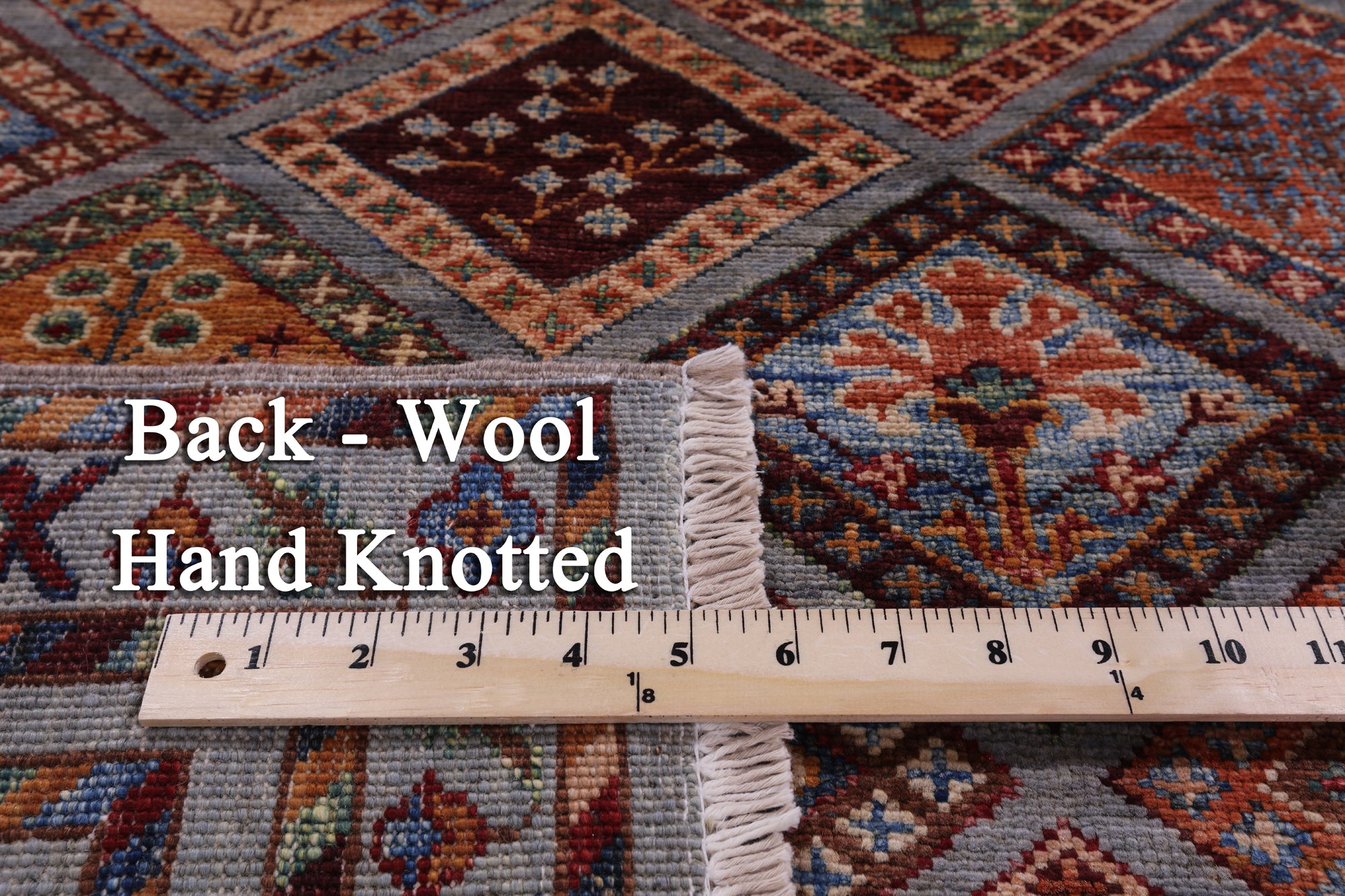 Tribal Persian Gabbeh Hand Knotted Wool Rug - 5' 9" X 8' 1" - Golden Nile