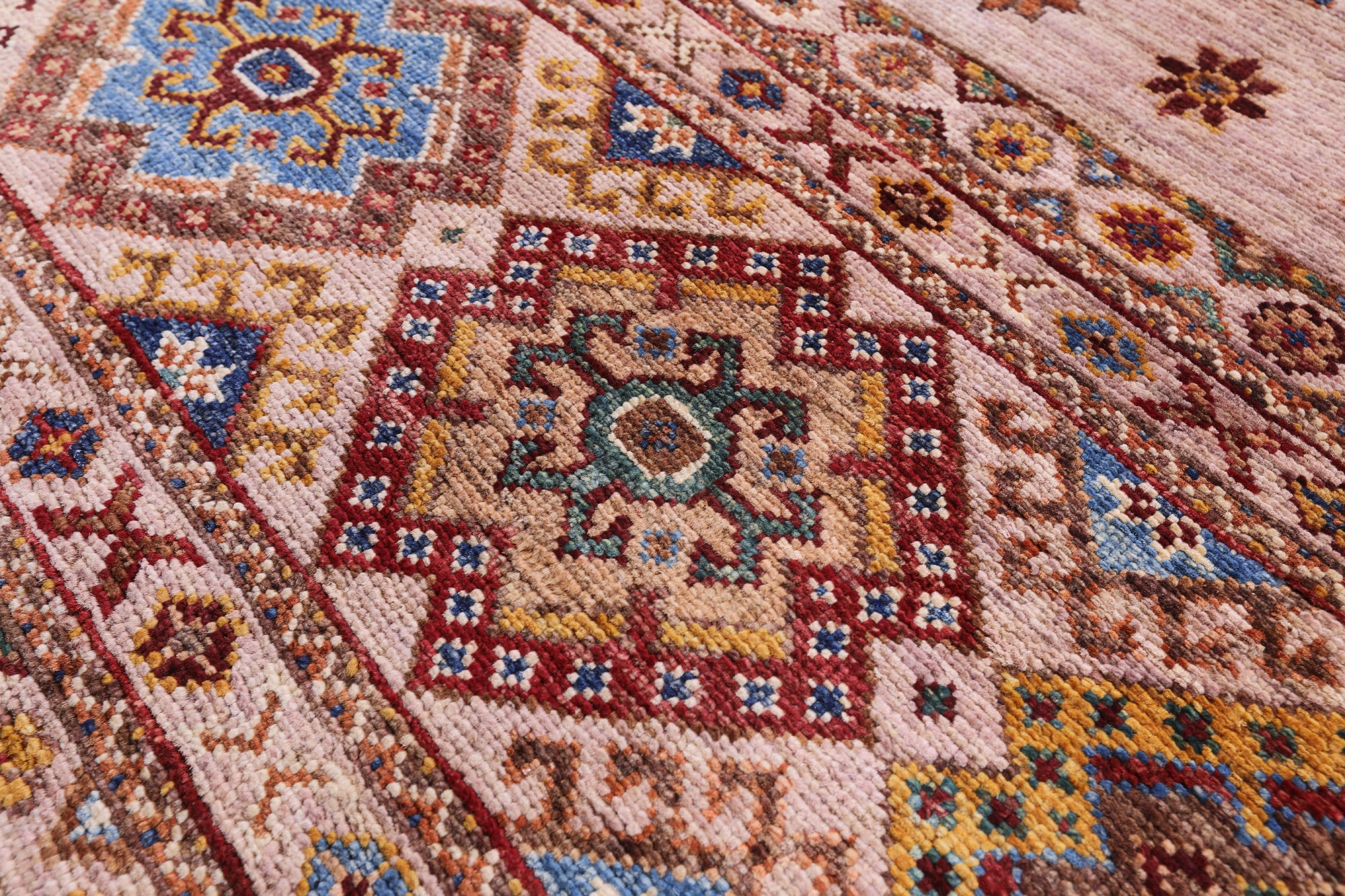 Khorjin Persian Gabbeh Handmade Wool Rug - 5' 8" X 7' 9" - Golden Nile