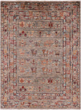 Tribal Persian Gabbeh Hand Knotted Wool Rug - 5' 1" X 6' 9" - Golden Nile