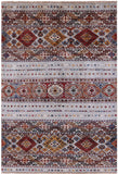 Khorjin Persian Gabbeh Hand Knotted Wool Rug - 3' 11" X 5' 9" - Golden Nile