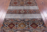 Khorjin Persian Gabbeh Hand Knotted Wool Rug - 3' 11" X 5' 9" - Golden Nile
