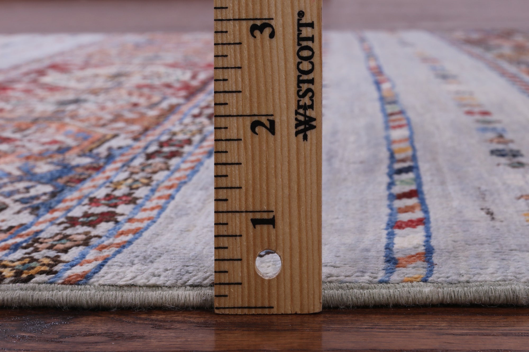 Khorjin Persian Gabbeh Hand Knotted Wool Rug - 3' 11" X 5' 9" - Golden Nile