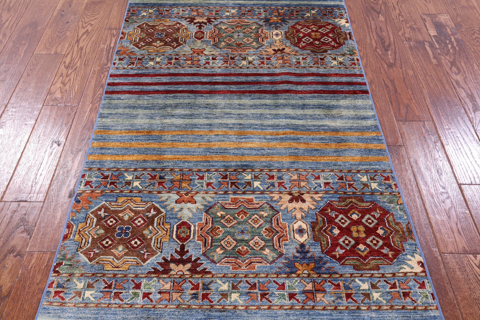 Khorjin Persian Gabbeh Hand Knotted Wool Rug - 3' 3" X 5' 4" - Golden Nile