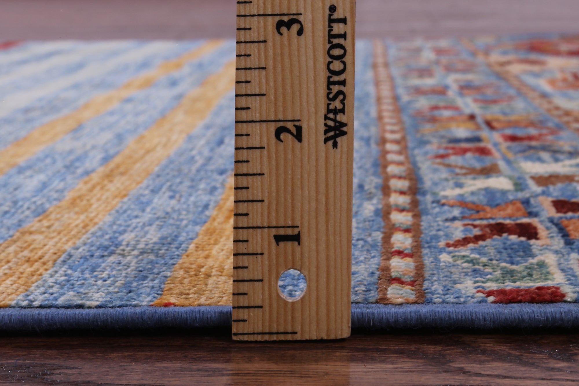 Khorjin Persian Gabbeh Hand Knotted Wool Rug - 3' 3" X 5' 4" - Golden Nile