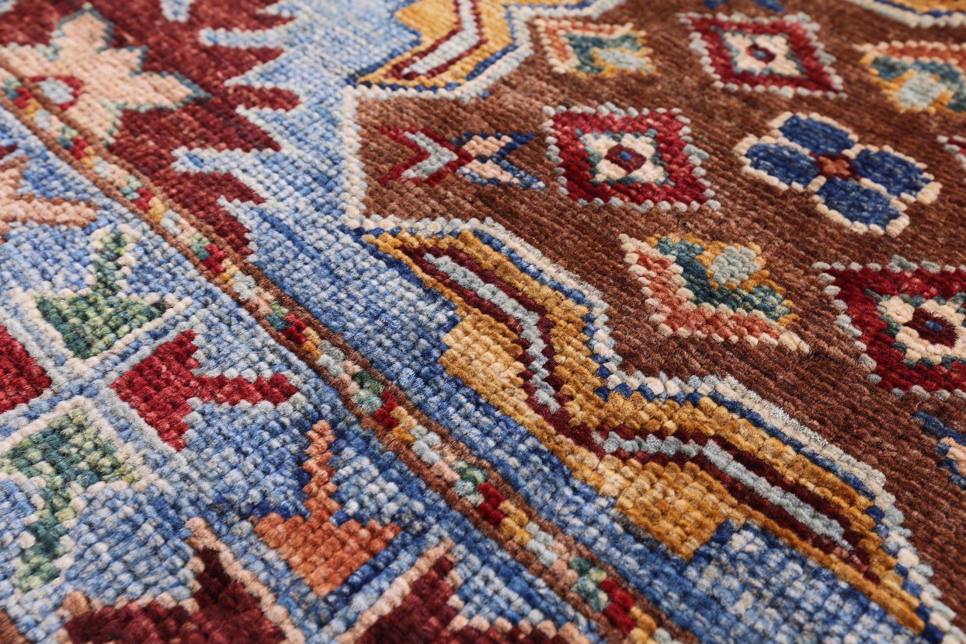 Khorjin Persian Gabbeh Hand Knotted Wool Rug - 3' 3" X 5' 4" - Golden Nile