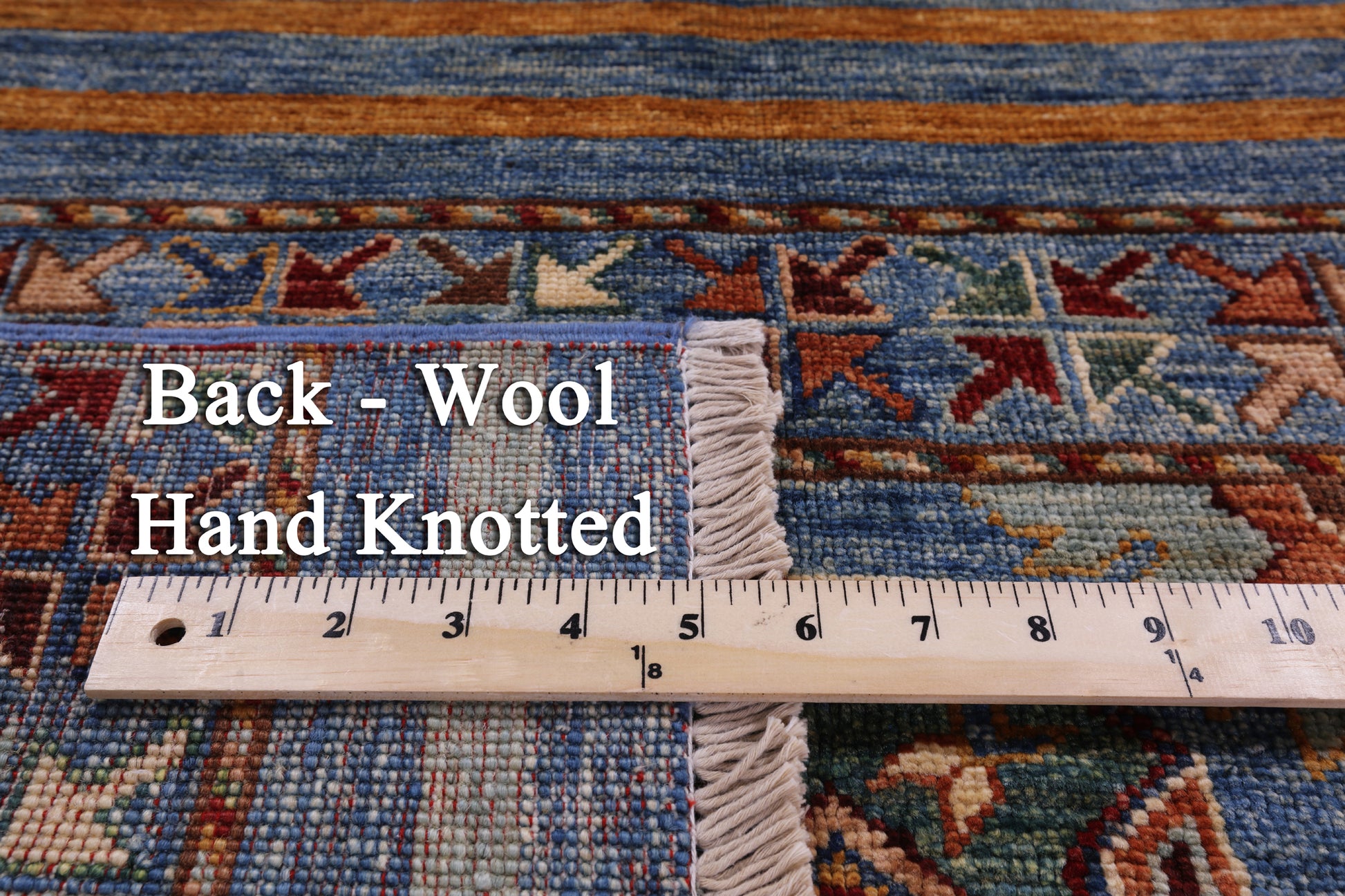 Khorjin Persian Gabbeh Hand Knotted Wool Rug - 3' 3" X 5' 4" - Golden Nile
