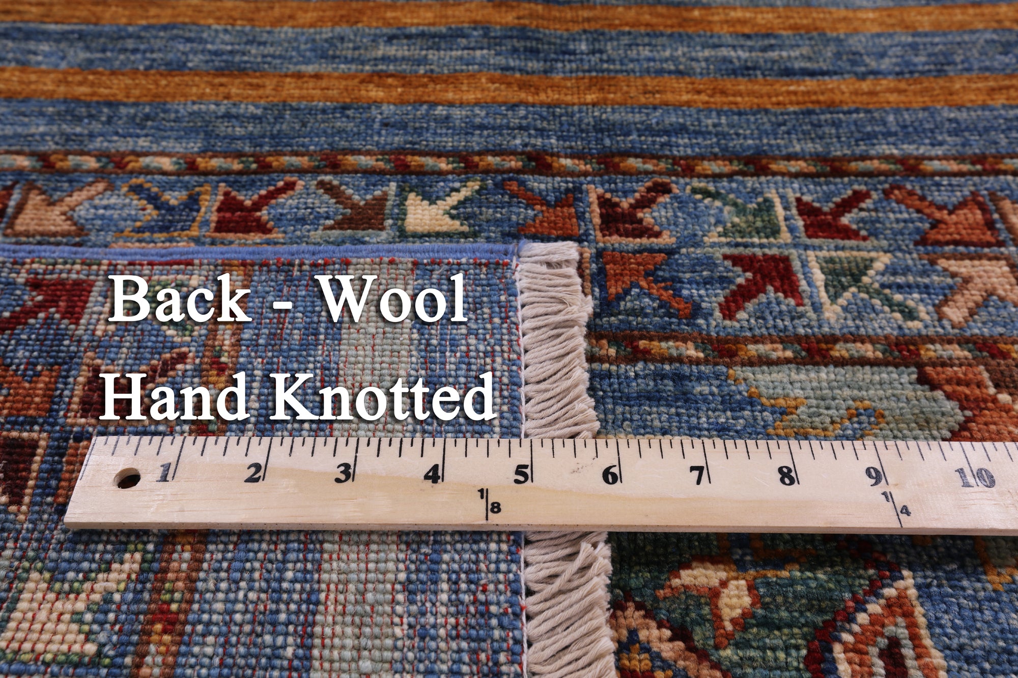 Khorjin Persian Gabbeh Hand Knotted Wool Rug - 3' 3" X 5' 4" - Golden Nile