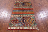 Khorjin Persian Gabbeh Handmade Wool Rug - 3' 0" X 5' 3" - Golden Nile