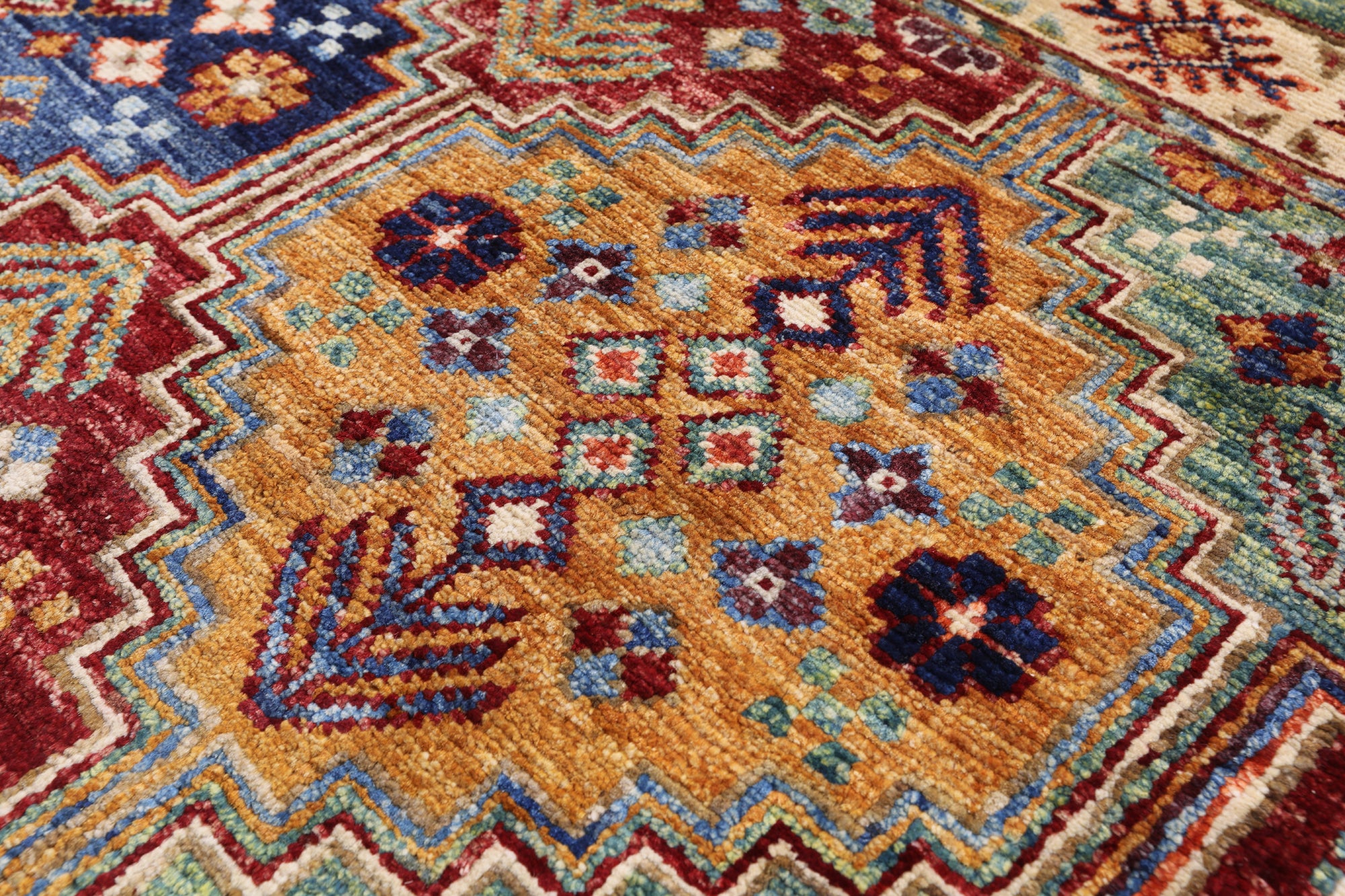 Khorjin Persian Gabbeh Handmade Wool Rug - 3' 0" X 5' 3" - Golden Nile