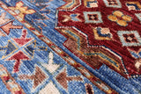 Blue Khorjin Persian Gabbeh Hand Knotted Wool Rug - 3' 3" X 5' 3" - Golden Nile
