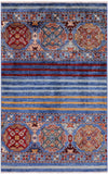 Khorjin Persian Gabbeh Hand Knotted Wool Rug - 3' 3" X 5' 2" - Golden Nile