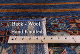 Khorjin Persian Gabbeh Hand Knotted Wool Rug - 3' 3" X 5' 2" - Golden Nile