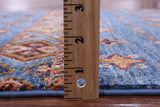 Blue Khorjin Persian Gabbeh Hand Knotted Wool Rug - 2' 10" X 4' 0" - Golden Nile