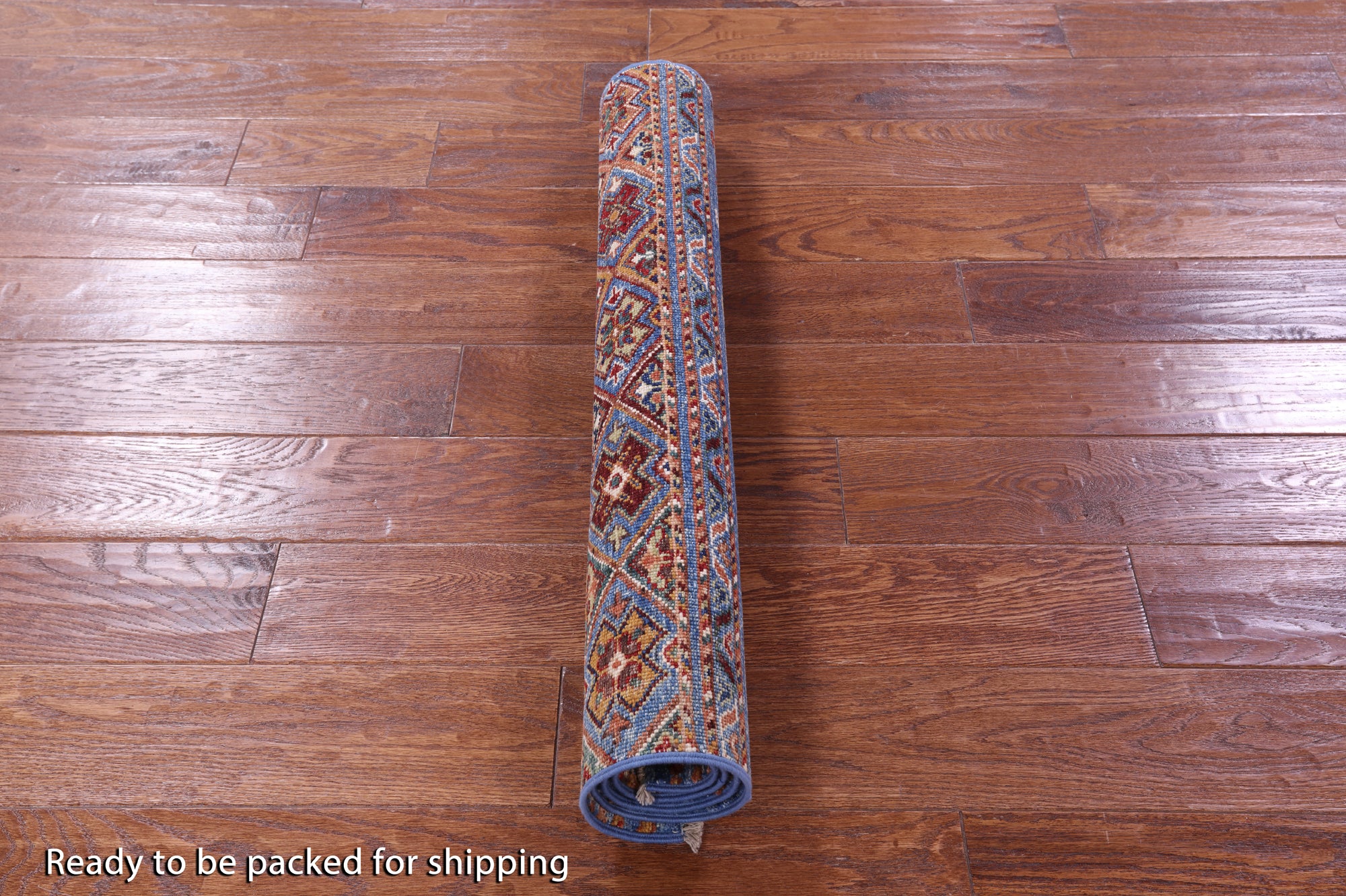 Blue Khorjin Persian Gabbeh Hand Knotted Wool Rug - 2' 10" X 4' 0" - Golden Nile