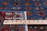 Blue Khorjin Persian Gabbeh Hand Knotted Wool Rug - 2' 9" X 4' 0" - Golden Nile
