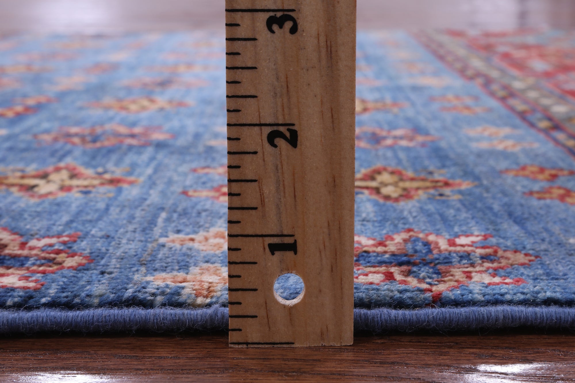 Blue Khorjin Persian Gabbeh Hand Knotted Wool Rug - 2' 9" X 4' 0" - Golden Nile