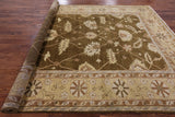 Turkish Oushak Hand Knotted Wool Area Rug - 8' 11" X 11' 9" - Golden Nile