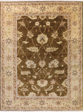 Turkish Oushak Hand Knotted Wool Area Rug - 8' 11" X 11' 9" - Golden Nile