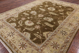 Turkish Oushak Hand Knotted Wool Area Rug - 8' 11" X 11' 9" - Golden Nile