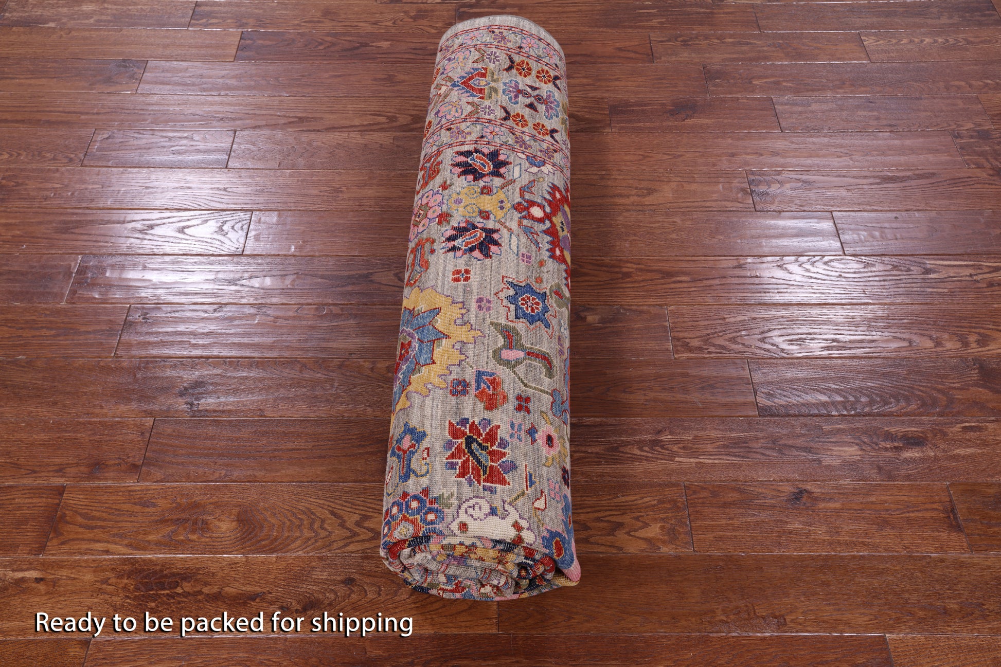 Persian Fine Serapi Hand Knotted Wool Rug - 8' 1" X 9' 10" - Golden Nile